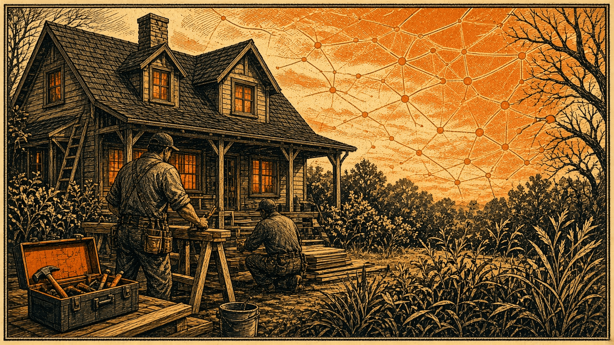 Local Contractor SEO and AI Search Visibility: retro comicbook general contractor contractor marketing illustration