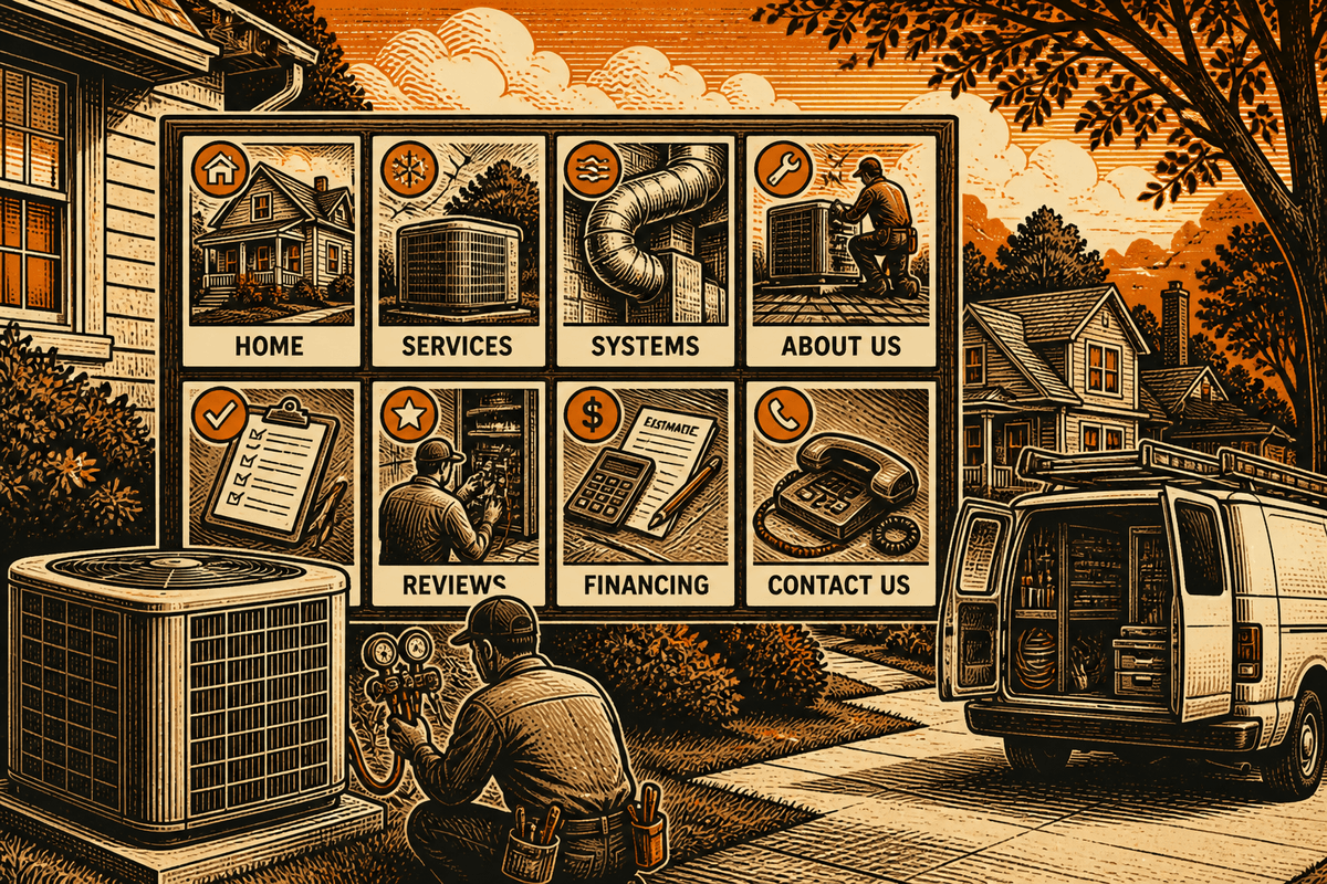 What Pages Should an HVAC Website Have: HVAC for hvac businesses