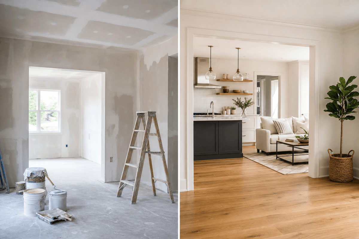 Before and After Photos for Contractor Websites: Portfolio for portfolio businesses