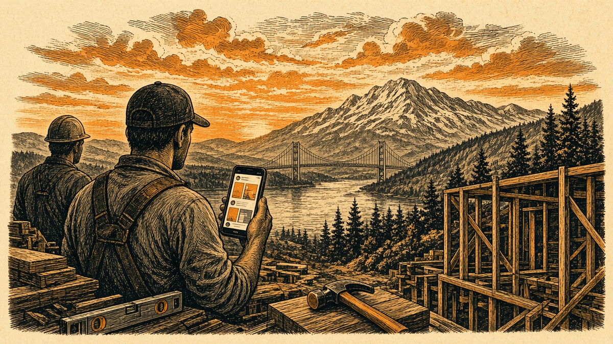 Why Your Contractor Social Posting Schedule Matters More Than You Think: retro comicbook social contractor marketing illustration