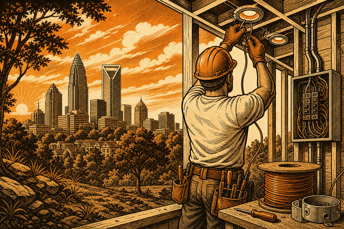 Electrical Business Website in Charlotte, NC: professional electrical contractor marketing photo
