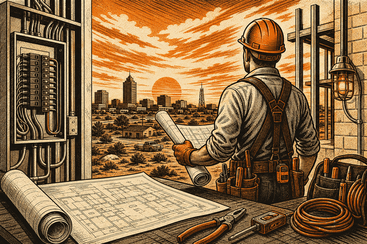 Electrician Marketing in Amarillo, TX: professional electrician contractor marketing photo