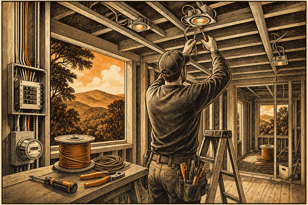 Electrician Marketing in Hendersonville, NC: professional electrical contractor marketing photo
