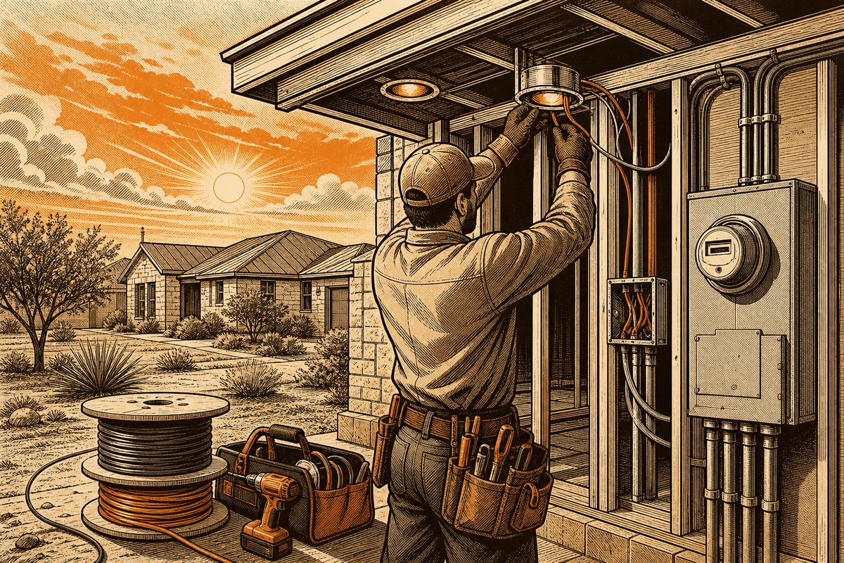 Electrician Marketing in Midland, TX: professional electrical contractor marketing photo
