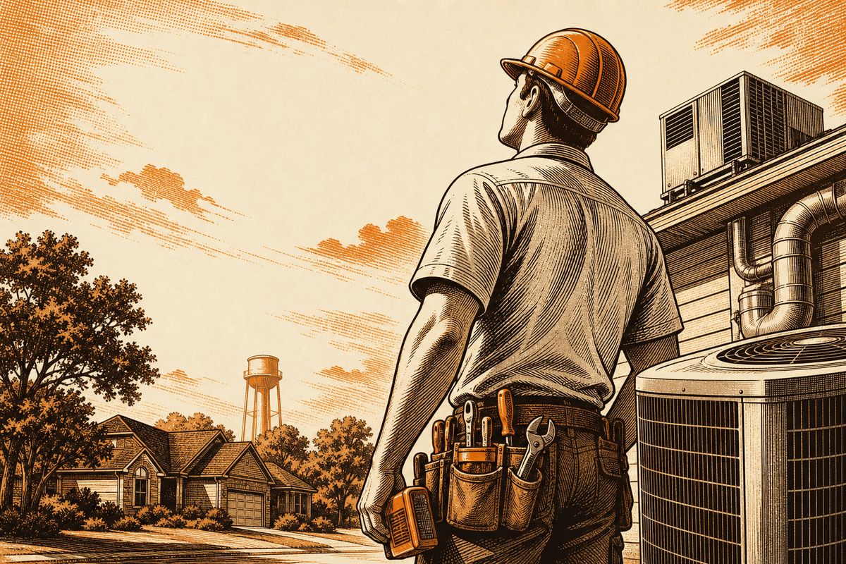 HVAC Business Website in Tyler, TX: professional hvac contractor marketing photo