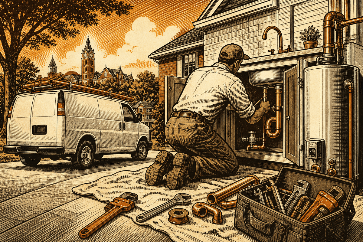 Digital Marketing for Plumbing Contractors in Auburn, AL: professional plumbing contractor marketing photo