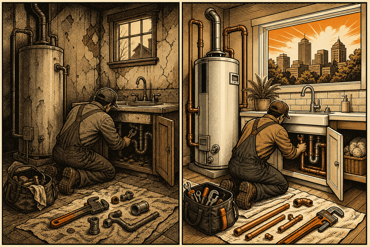 Digital Marketing for Plumbing Contractors in Fort Wayne, IN: professional plumbing contractor marketing photo